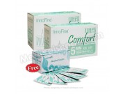 INNOFINE Ultra Comfort Insulin Pen Needles 5MM x 32G x 0.23 (20's x 5) 2 BOXES - FREE Alcohol Swab 100's
